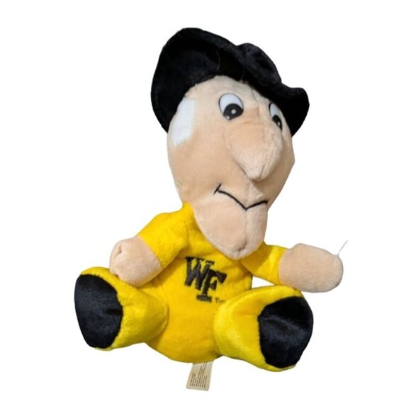 Vintage Shoneys 1997 Limited Edition Plush  toy man  8" yellow black hat - Picture 1 of 8